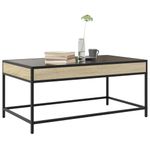 Casa si Gradina - Mobilier - Mese si birouri - Masute de cafea - Masuta de cafea cu LED infinity, stejar sonoma, 90x50x41 cm - Infinity.ro