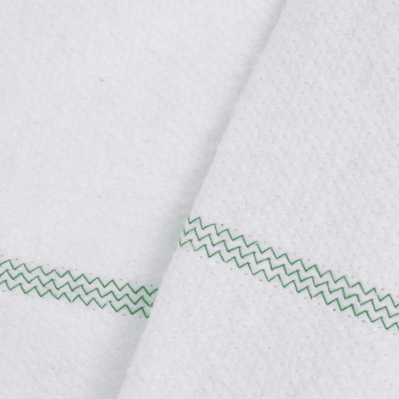 Market - Curatenie si intretinere casa - Produse menaj - Solutii curatenie - Lavete de podea, 10 buc., alb cu dungi verzi, 50x60 cm - Infinity.ro