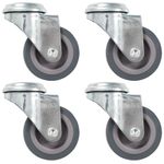 Casa si Gradina - Constructii - Depozitare, transport si protectie - Accesorii echipamente pentru transport si ridicat - Roti pivotante cu gaura pentru surub, 4 buc., 50 mm - Infinity.ro