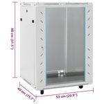 PC, gaming si accesorii - Servere - Cabinete metalice - Dulap de server, 15U, 19" IP20, gri, 53x40x80 cm - Infinity.ro