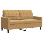 Casa si Gradina - Mobilier - Seturi de mobilier - Seturi living - Set de canapele cu perne, 4 piese, maro, catifea - Infinity.ro