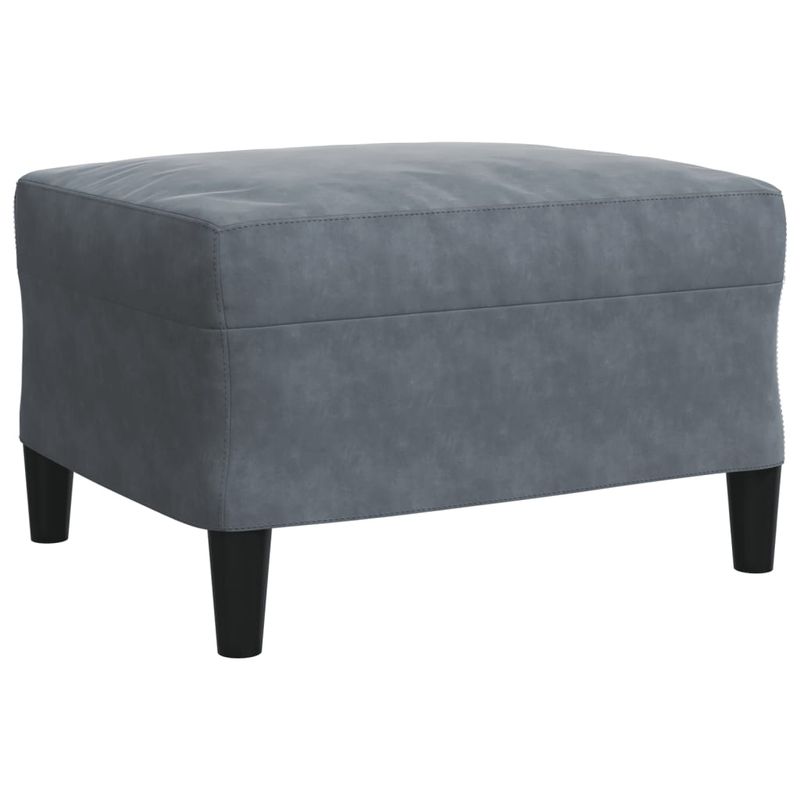 Casa si Gradina - Mobilier - Seturi de mobilier - Seturi living - Set de canapele cu perne/rulouri, 3 piese, gri inchis, catifea - Infinity.ro
