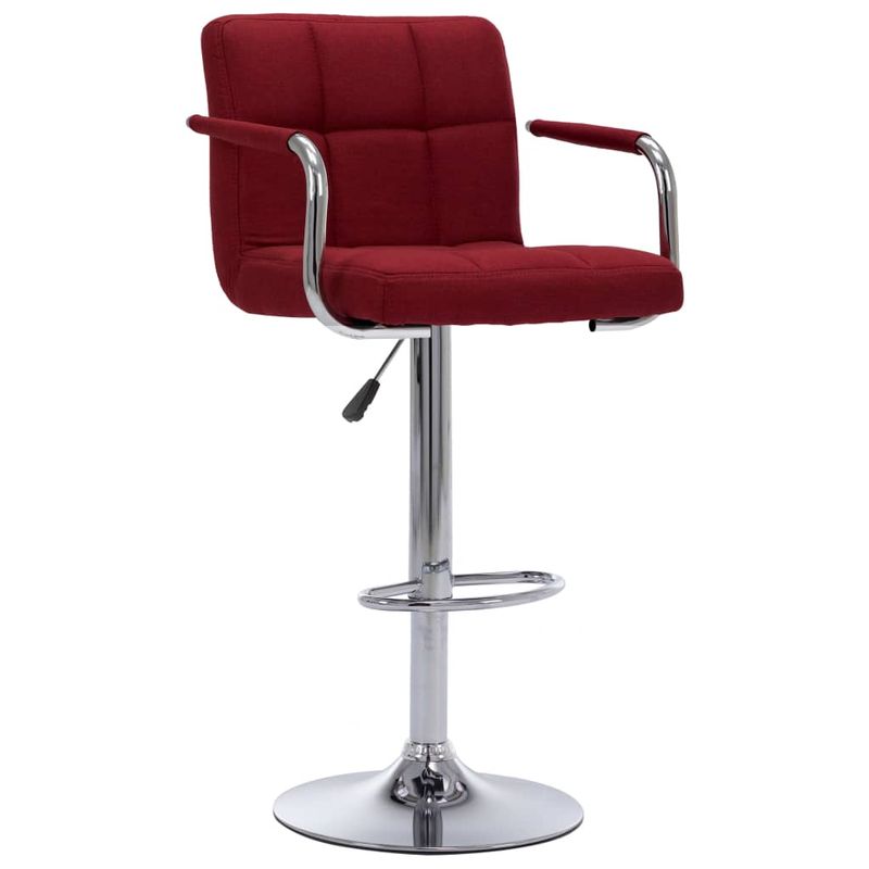 Casa si Gradina - Mobilier - Scaune si fotolii - Scaune - Scaune de bar, 2 buc., rosu vin, material textil - Infinity.ro