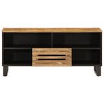 Casa si Gradina - Mobilier - Dulapuri si sifoniere - Dulapuri - Dulap TV, 100x34x46 cm, lemn masiv mango brut - Infinity.ro