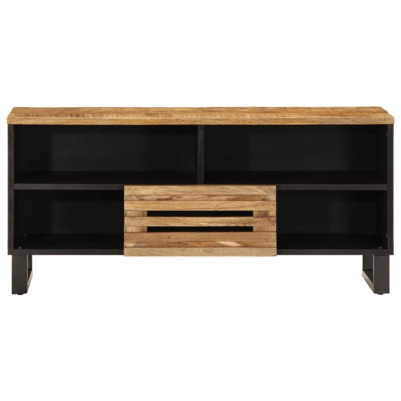 Casa si Gradina - Mobilier - Dulapuri si sifoniere - Dulapuri - Dulap TV, 100x34x46 cm, lemn masiv mango brut - Infinity.ro