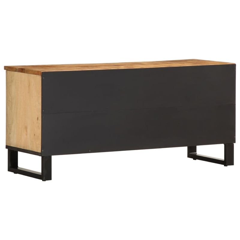 Casa si Gradina - Mobilier - Dulapuri si sifoniere - Dulapuri - Dulap TV, 100x34x46 cm, lemn masiv mango brut - Infinity.ro