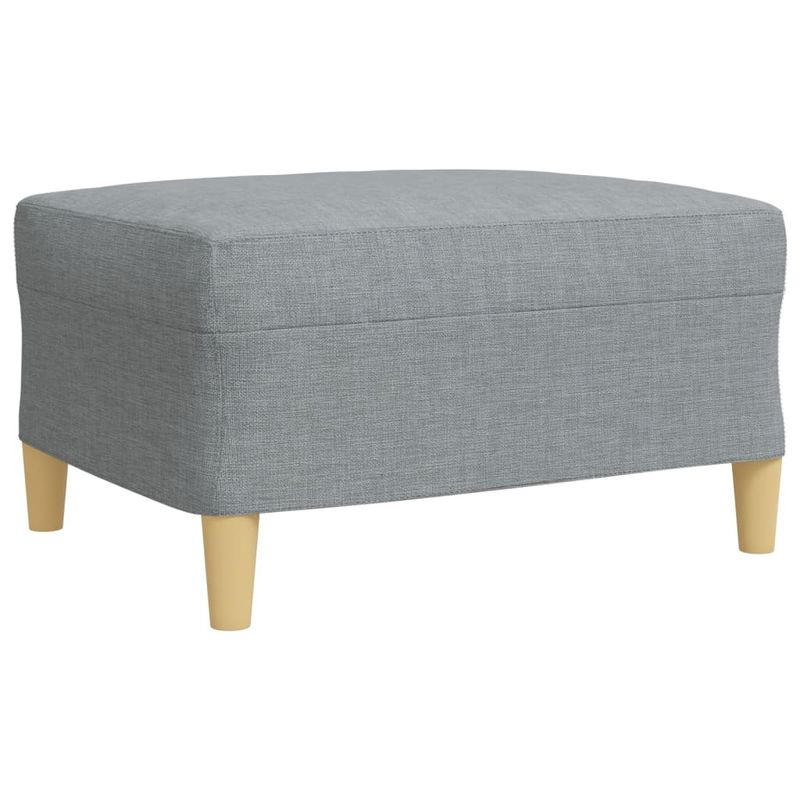Casa si Gradina - Mobilier - Seturi de mobilier - Seturi living - Set canapele cu taburet si perne, 4 piese, gri deschis, textil - Infinity.ro