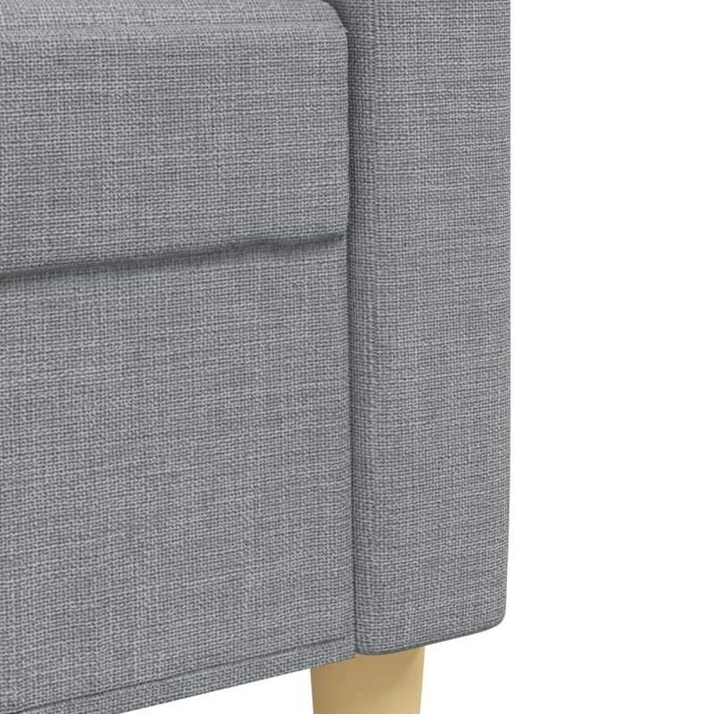 Casa si Gradina - Mobilier - Seturi de mobilier - Seturi living - Set canapele cu taburet si perne, 4 piese, gri deschis, textil - Infinity.ro