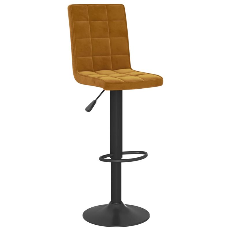 Casa si Gradina - Mobilier - Scaune si fotolii - Scaune - Scaune de bar, 2 buc., maro, catifea - Infinity.ro