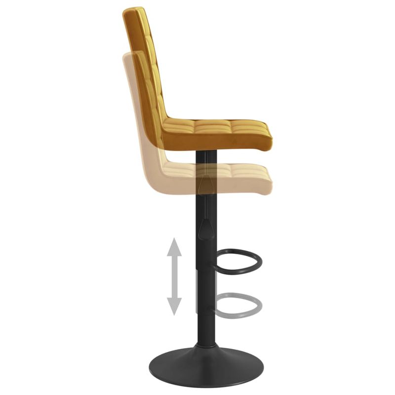Casa si Gradina - Mobilier - Scaune si fotolii - Scaune - Scaune de bar, 2 buc., maro, catifea - Infinity.ro