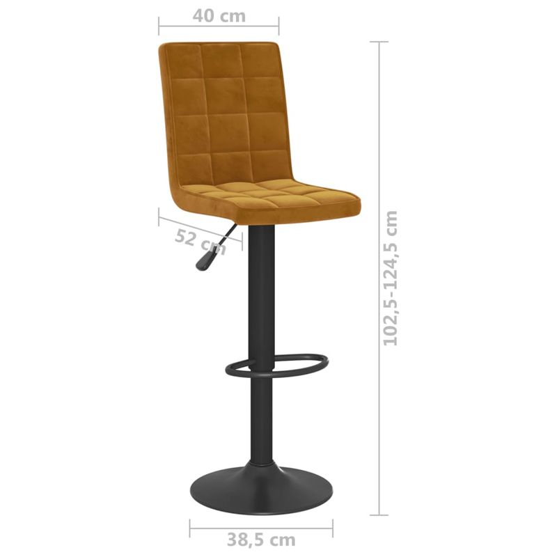 Casa si Gradina - Mobilier - Scaune si fotolii - Scaune - Scaune de bar, 2 buc., maro, catifea - Infinity.ro