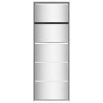 Casa si Gradina - Mobilier - Organizare si depozitare - Organizator incaltaminte - Pantofar cu oglinda, 5 niveluri, gri sonoma, 63x17x169,5 cm - Infinity.ro