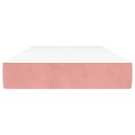 Casa si Gradina - Mobilier - Saltele si somiere - Saltele - Saltea de pat cu arcuri, roz, 90x210x20 cm, catifea - Infinity.ro