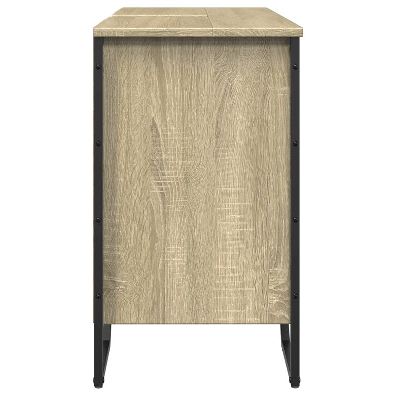 Casa si Gradina - Mobilier - Mobilier baie - Comode baie - Dulap chiuveta baie, stejar sonoma, 91x35x60 cm, lemn prelucrat - Infinity.ro