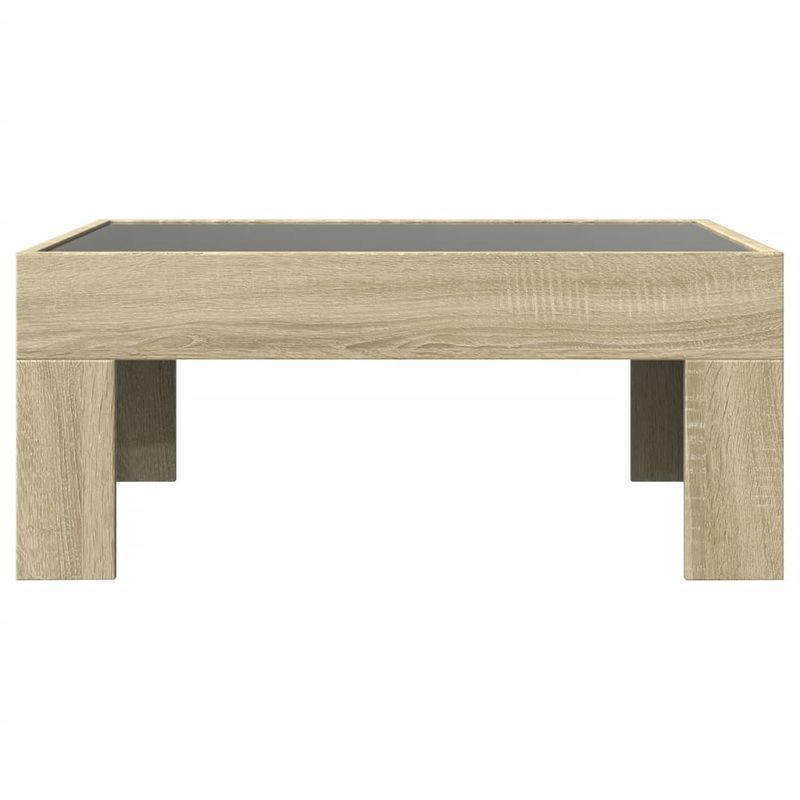 Casa si Gradina - Mobilier - Mese si birouri - Masute de cafea - Masuta de cafea cu LED infinity, stejar sonoma, 70x50x30 cm - Infinity.ro