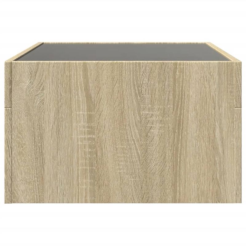 Casa si Gradina - Mobilier - Mese si birouri - Masute de cafea - Masuta de cafea cu LED infinity, stejar sonoma, 70x50x30 cm - Infinity.ro