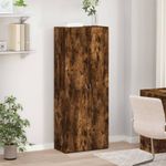 Casa si Gradina - Constructii - Depozitare, transport si protectie - Rafturi, fisete si vestiare - Fiset, stejar fumuriu, 60x32x153 cm, lemn prelucrat - Infinity.ro