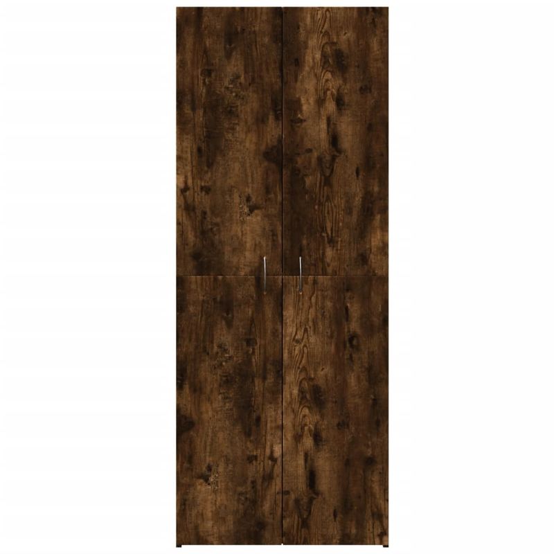 Casa si Gradina - Constructii - Depozitare, transport si protectie - Rafturi, fisete si vestiare - Fiset, stejar fumuriu, 60x32x153 cm, lemn prelucrat - Infinity.ro