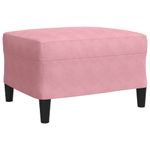 Casa si Gradina - Mobilier - Seturi de mobilier - Seturi living - Set canapele cu perne/rulouri, 3 piese, roz, catifea - Infinity.ro