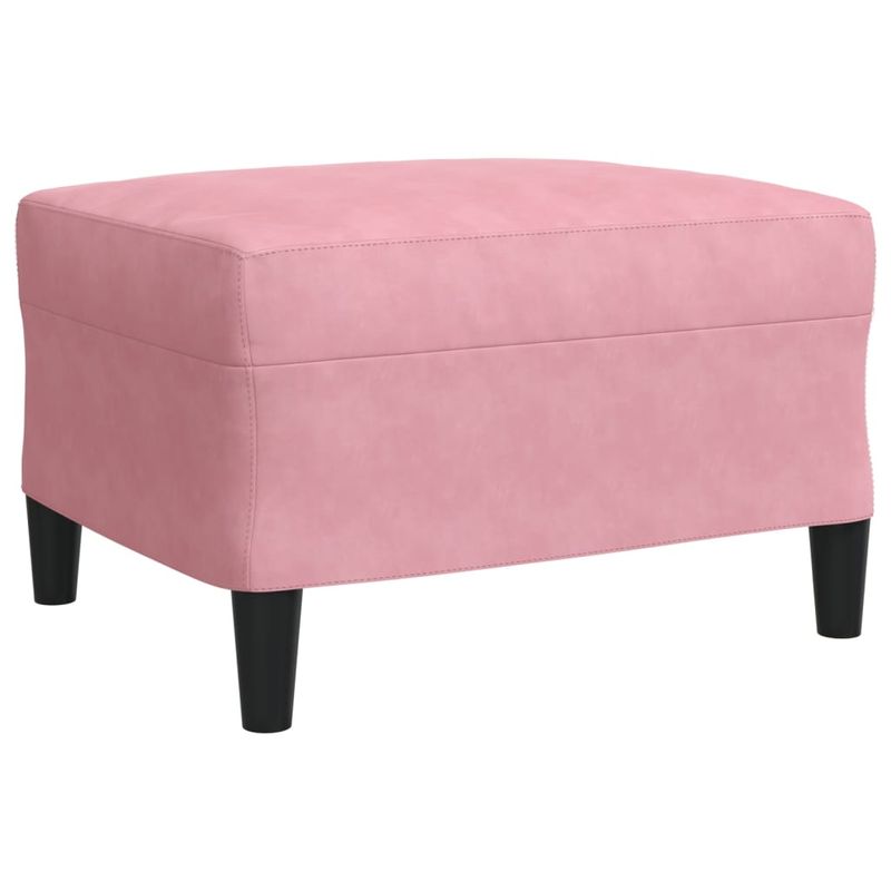 Casa si Gradina - Mobilier - Seturi de mobilier - Seturi living - Set canapele cu perne/rulouri, 3 piese, roz, catifea - Infinity.ro