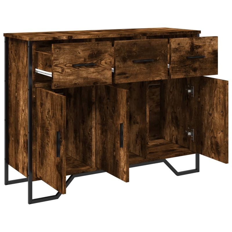Casa si Gradina - Mobilier - Comode si corpuri - Comode - Dulap, stejar fumuriu, 97x32,5x74,5 cm, lemn prelucrat - Infinity.ro