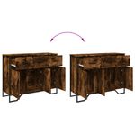 Casa si Gradina - Mobilier - Comode si corpuri - Comode - Dulap, stejar fumuriu, 97x32,5x74,5 cm, lemn prelucrat - Infinity.ro