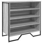 Casa si Gradina - Mobilier - Organizare si depozitare - Organizator incaltaminte - Pantofar, gri sonoma, 80x38x78 cm, lemn compozit - Infinity.ro