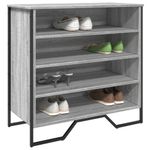 Casa si Gradina - Mobilier - Organizare si depozitare - Organizator incaltaminte - Pantofar, gri sonoma, 80x38x78 cm, lemn compozit - Infinity.ro