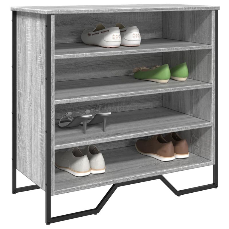 Casa si Gradina - Mobilier - Organizare si depozitare - Organizator incaltaminte - Pantofar, gri sonoma, 80x38x78 cm, lemn compozit - Infinity.ro