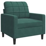 Casa si Gradina - Mobilier - Seturi de mobilier - Seturi living - Set canapele cu perne/rulouri, 3 piese, verde inchis, catifea - Infinity.ro