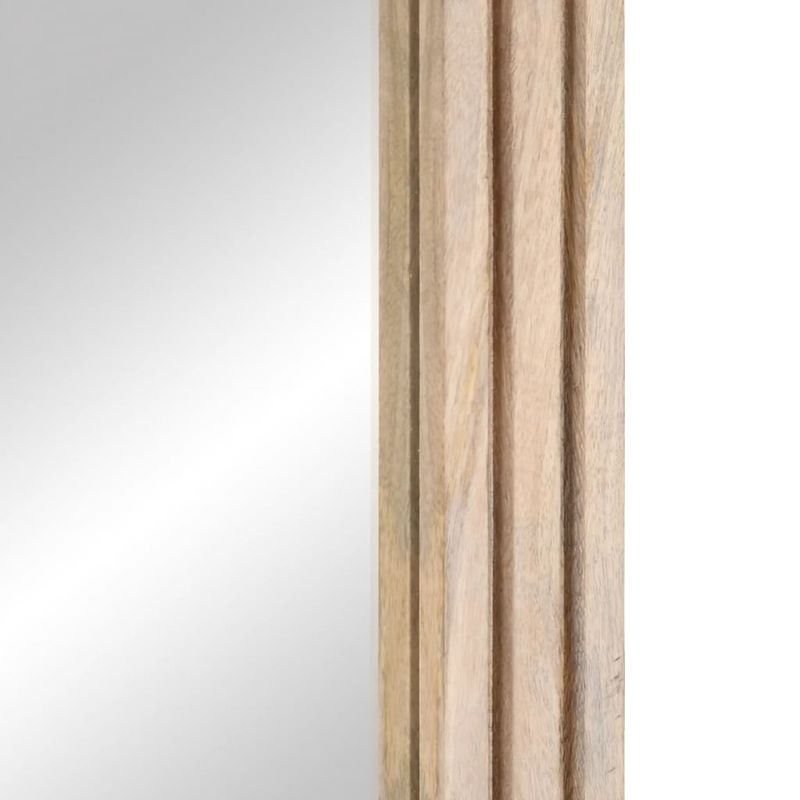 Casa si Gradina - Mobilier - Seturi de mobilier - Seturi baie - Oglinda de baie, 50x70 cm, lemn masiv de mango și sticla, maro deschis - Infinity.ro