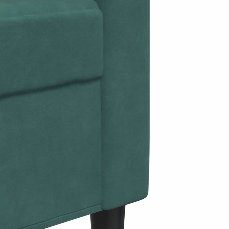 Casa si Gradina - Mobilier - Seturi de mobilier - Seturi living - Set canapele cu perne/rulouri, 3 piese, verde inchis, catifea - Infinity.ro