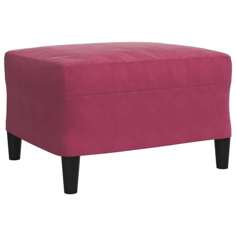 Casa si Gradina - Mobilier - Seturi de mobilier - Seturi living - Set canapea cu perne, 3 piese, rosu vin, catifea - Infinity.ro