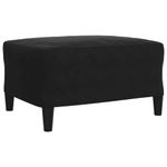 Casa si Gradina - Mobilier - Seturi de mobilier - Seturi living - Set de canapele cu perne/rulouri, 4 piese, negru, catifea - Infinity.ro