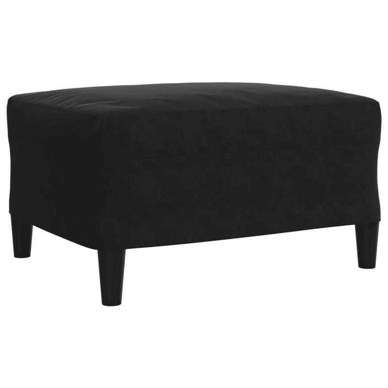 Casa si Gradina - Mobilier - Seturi de mobilier - Seturi living - Set de canapele cu perne/rulouri, 4 piese, negru, catifea - Infinity.ro