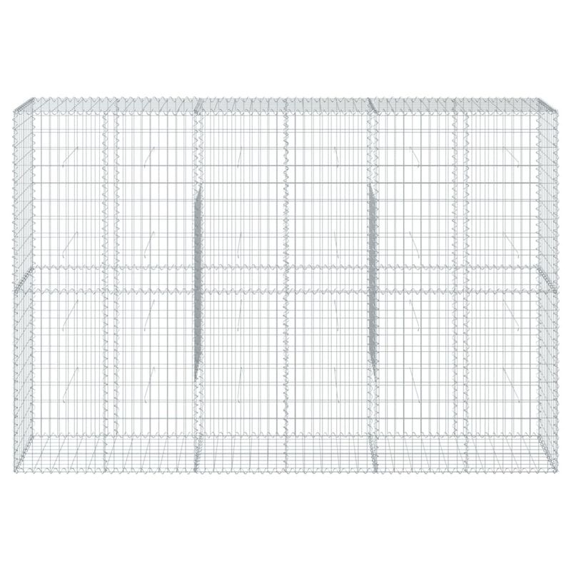 Casa si Gradina - Gradina si terasa - Garduri, panouri si accesorii - Cos gabion cu capac, 300x50x200 cm, fier galvanizat - Infinity.ro