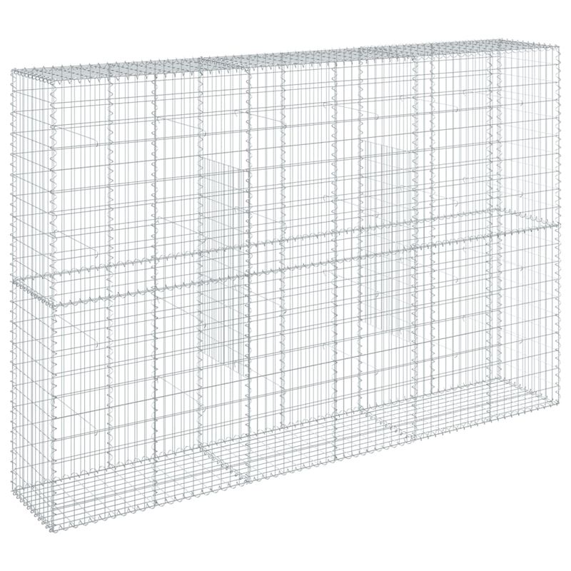 Casa si Gradina - Gradina si terasa - Garduri, panouri si accesorii - Cos gabion cu capac, 300x50x200 cm, fier galvanizat - Infinity.ro
