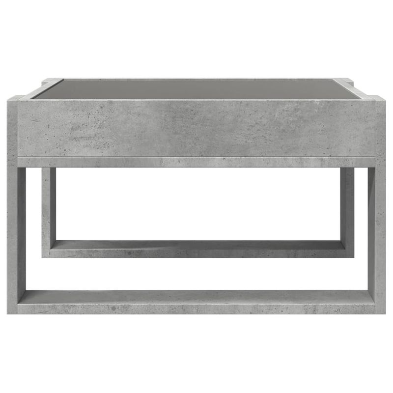 Casa si Gradina - Mobilier - Mese si birouri - Masute de cafea - Masuta de cafea cu LED infinity, gri beton, 50x53x30 cm - Infinity.ro