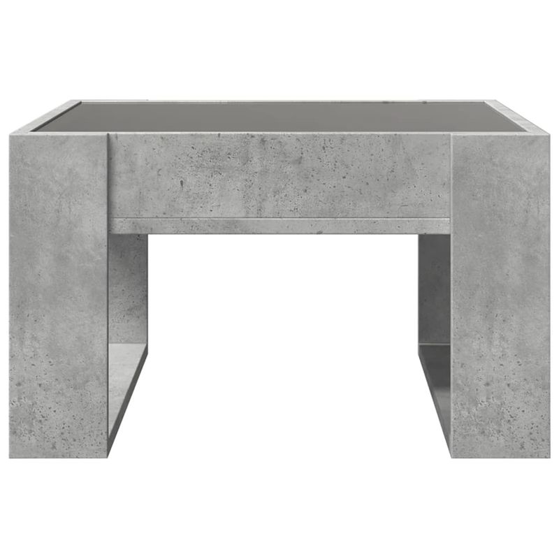 Casa si Gradina - Mobilier - Mese si birouri - Masute de cafea - Masuta de cafea cu LED infinity, gri beton, 50x53x30 cm - Infinity.ro
