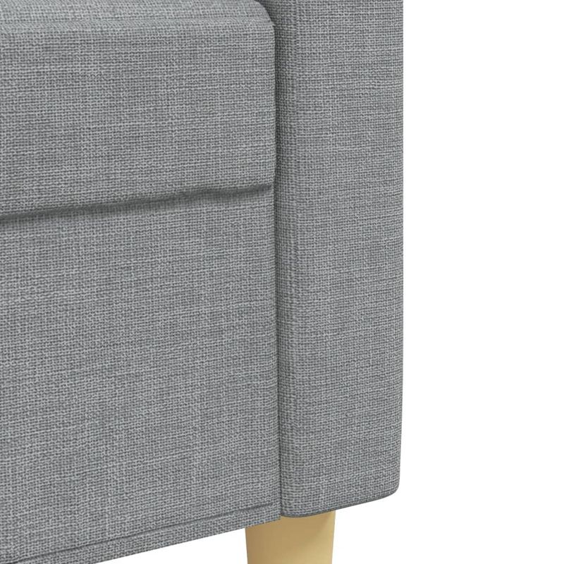 Casa si Gradina - Mobilier - Seturi de mobilier - Seturi living - Set de canapele cu perne, 3 piese, gri deschis, textil - Infinity.ro