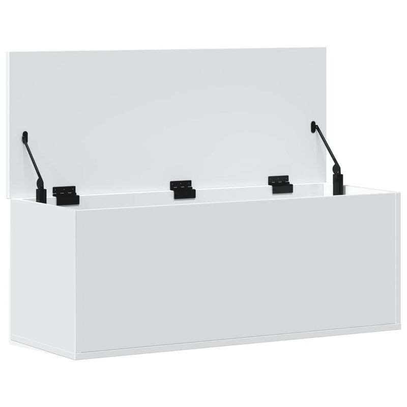 Casa si Gradina - Mobilier - Organizare si depozitare - Cutii depozitare - Cutie de depozitare, alb, 90x35x35 cm, lemn prelucrat - Infinity.ro