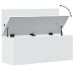 Casa si Gradina - Mobilier - Organizare si depozitare - Cutii depozitare - Cutie de depozitare, alb, 90x35x35 cm, lemn prelucrat - Infinity.ro