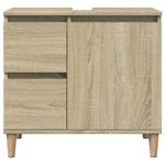 Casa si Gradina - Mobilier - Seturi de mobilier - Seturi baie - Set mobilier de baie, 3 piese, stejar sonoma, lemn prelucrat - Infinity.ro