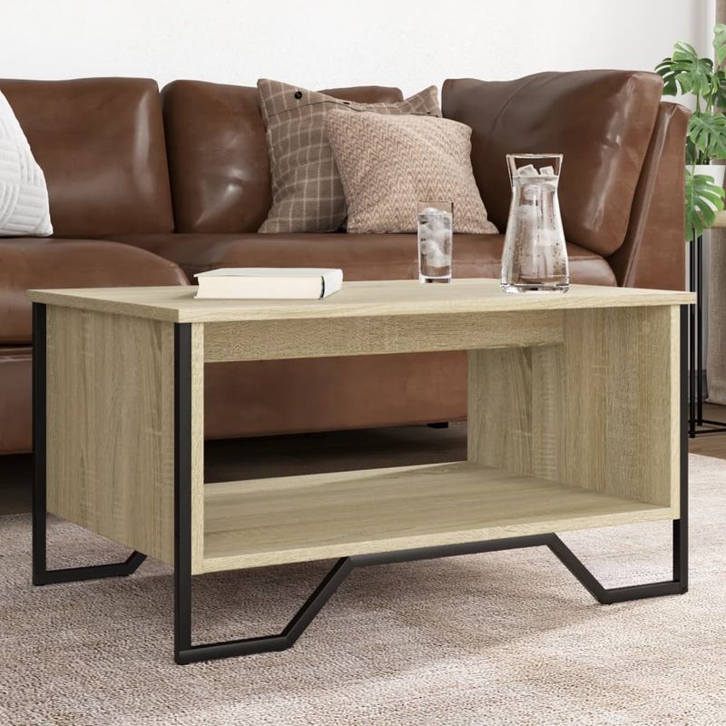 Casa si Gradina - Mobilier - Mese si birouri - Masute de cafea - Masuta de cafea, stejar sonoma, 75x51x40 cm, lemn prelucrat - Infinity.ro