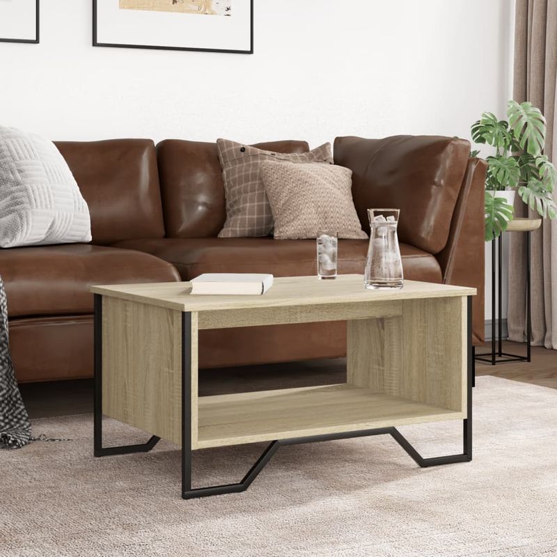 Casa si Gradina - Mobilier - Mese si birouri - Masute de cafea - Masuta de cafea, stejar sonoma, 75x51x40 cm, lemn prelucrat - Infinity.ro