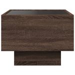 Casa si Gradina - Mobilier - Comode si corpuri - Noptiere - Noptiera cu LED infinity, stejar maro, 40x40x30 cm - Infinity.ro