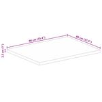 Casa si Gradina - Mobilier - Feronerie si accesorii mobila - Blat masa, 90x80x2,5 cm, dreptunghiular, lemn masiv mango brut - Infinity.ro