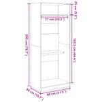 Casa si Gradina - Mobilier - Dulapuri si sifoniere - Sifoniere - Sifonier, lemn vechi, 80x50x200 cm, lemn prelucrat, cantitate 1 raft - Infinity.ro