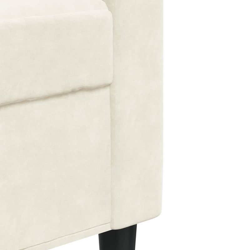 Casa si Gradina - Mobilier - Seturi de mobilier - Seturi living - Set de canapele cu perne/rulouri, 3 piese, crem, catifea - Infinity.ro