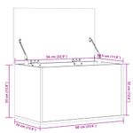 Casa si Gradina - Mobilier - Organizare si depozitare - Cutii depozitare - Cutie de depozitare, stejar sonoma, 60x35x35 cm, lemn prelucrat - Infinity.ro